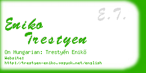 eniko trestyen business card